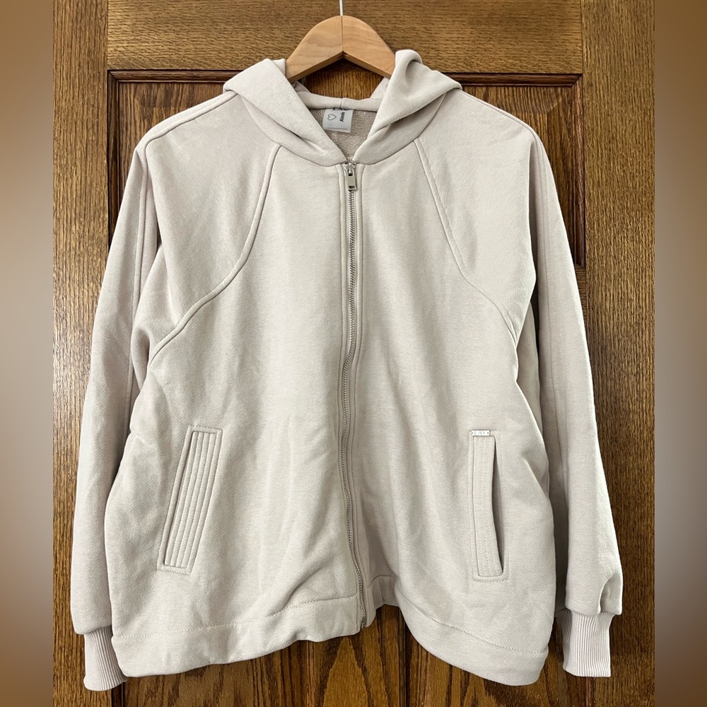 NWT ETSY Cotton Lav Home Wear Beige Oversized Hoodie | Size L